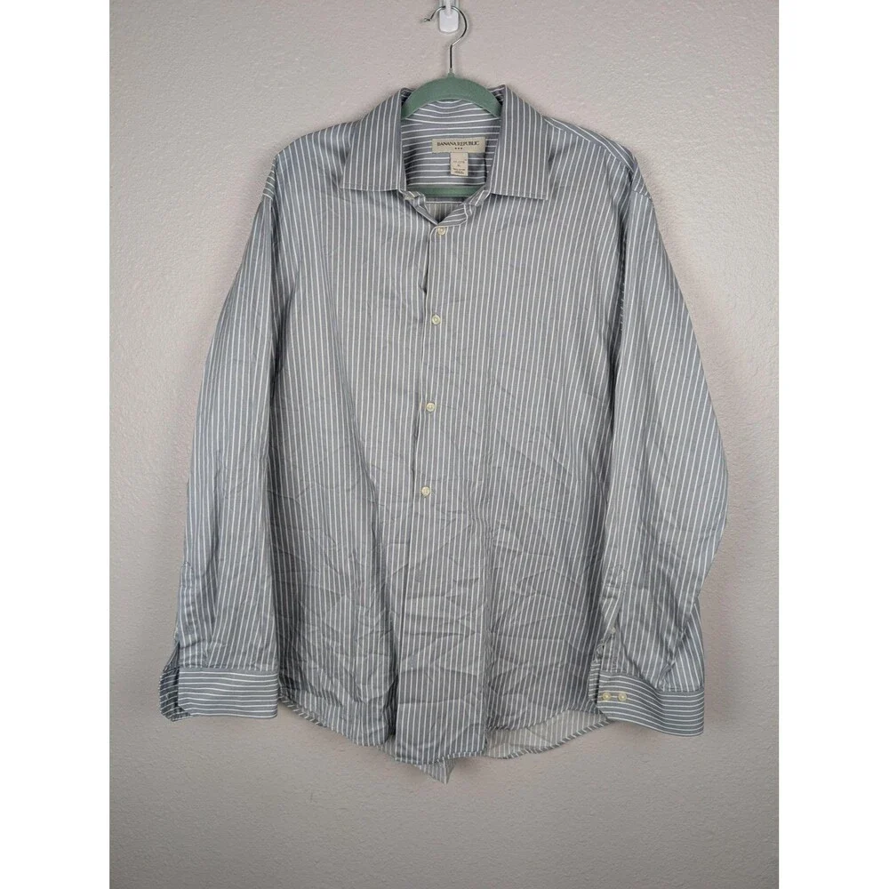 Banana Republic Mens XL Striped Button Up Shirt